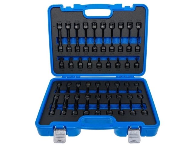 Smūginių galvučių su antgaliais rinkinys | 1/2" | HEX, Torx, XZN | 56 dalių (7298) 1 Smūginių galvučių su antgaliais rinkinys | 1/2" | HEX, Torx, XZN | 56 dalių (7298) 1