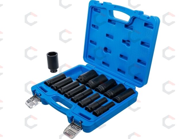 Smūginių ilgų galvučių rinkinys | 12,5 mm (1/2") | 10-32 mm | 14 vnt. (5207) 2 Smūginių ilgų galvučių rinkinys | 12,5 mm (1/2") | 10-32 mm | 14 vnt. (5207) 2