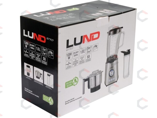 Smulkintuvas / blenderis | 3 viename | 1,5L 1200W (67707) 6 Smulkintuvas / blenderis | 3 viename | 1,5L 1200W (67707) 6