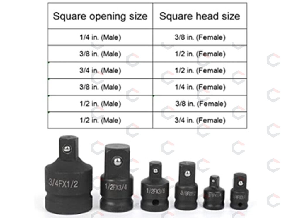 Smūginių adapterių rinkinys | 50BV30 | 6 vnt. (H640606) 1 Smūginių adapterių rinkinys | 50BV30 | 6 vnt. (H640606) 1