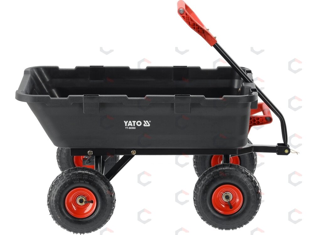 Sodo vežimėlis su savivarčiu XL 350 kg, 10 colių ratai (YT-86960) 3