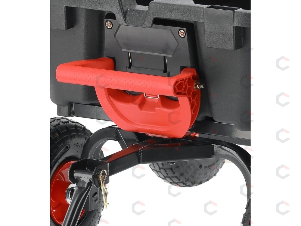 Sodo vežimėlis su savivarčiu XL 350 kg, 10 colių ratai (YT-86960) 9