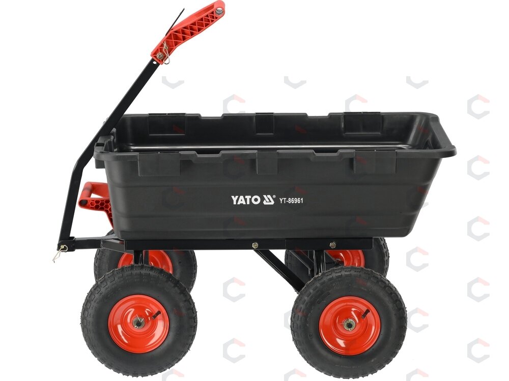 Sodo vežimėlis su savivarčiu XXL 550 kg, 13" ratai (YT-86961) 2 Sodo vežimėlis su savivarčiu XXL 550 kg, 13" ratai (YT-86961) 2