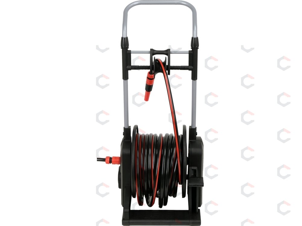 Sodo žarna ritėje su vežimėliu | automatinis vyniojimas | 25 m (YT-90120) 2 Sodo žarna ritėje su vežimėliu | automatinis vyniojimas | 25 m (YT-90120) 2
