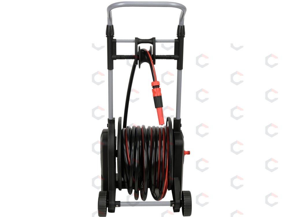 Sodo žarna ritėje su vežimėliu | automatinis vyniojimas | 25 m (YT-90120) 3 Sodo žarna ritėje su vežimėliu | automatinis vyniojimas | 25 m (YT-90120) 3
