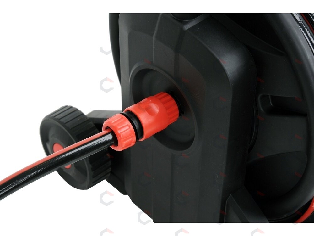 Sodo žarna ritėje su vežimėliu | automatinis vyniojimas | 25 m (YT-90120) 7 Sodo žarna ritėje su vežimėliu | automatinis vyniojimas | 25 m (YT-90120) 7