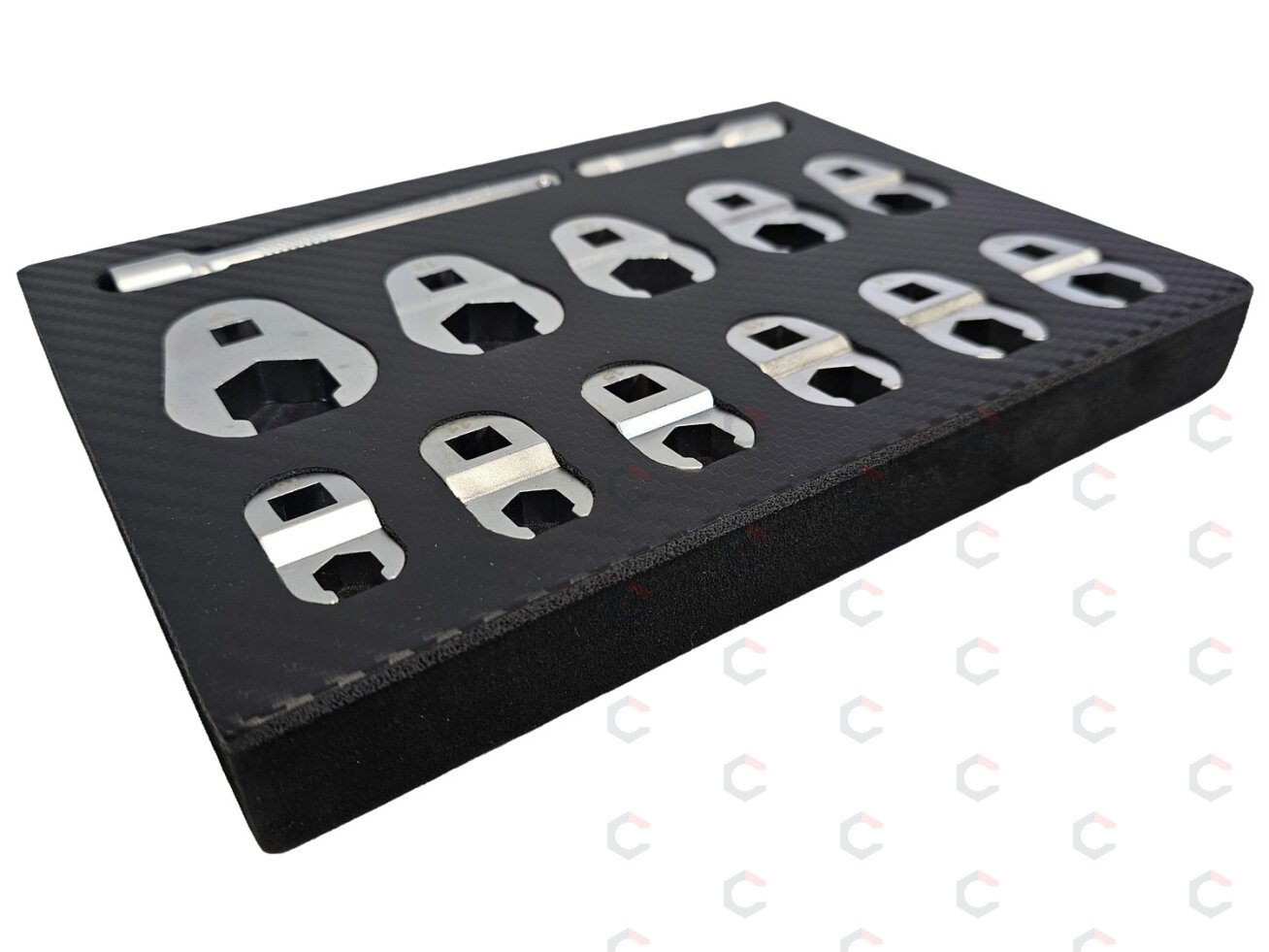 Šoninių adapterinių raktų rinkinys | 10 mm (3/8") | Cr-Mo | 10 - 22 mm | 13 vnt. (SK82913S) 1