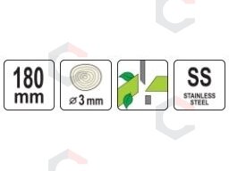 Sodo žirklės nerūdijančio plieno tiesiais ašmenimis 180 mm (99170) 4 Sodo žirklės nerūdijančio plieno tiesiais ašmenimis 180 mm (99170) 4