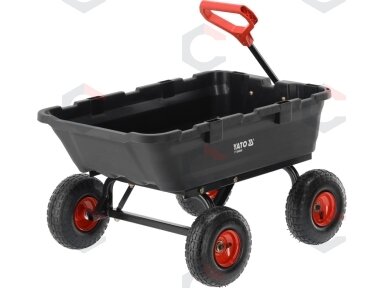 Sodo vežimėlis su savivarčiu XL 350 kg, 10 colių ratai (YT-86960)