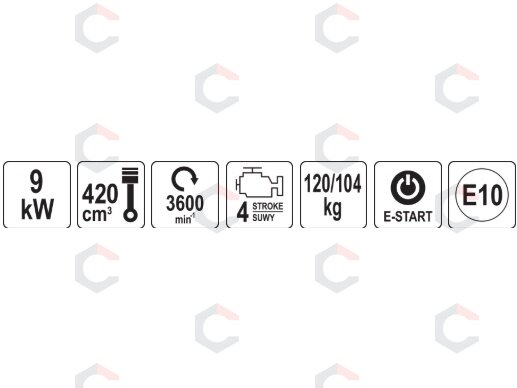 Vienašis traktorius / motoblokas | 420 cm³ | 9 kW | 3+2 bėgiai (YT-85851) 14