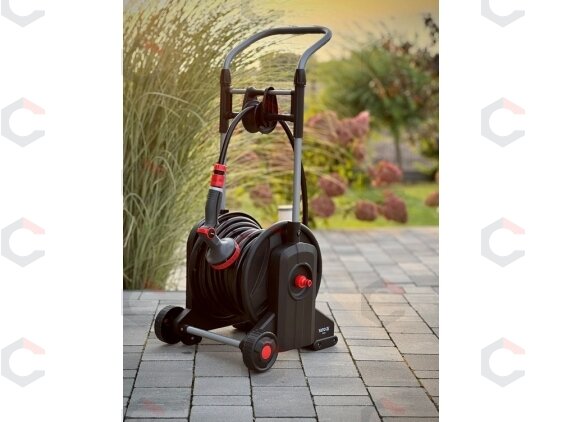 Sodo žarna ritėje su vežimėliu | automatinis vyniojimas | 25 m (YT-90120) 8 Sodo žarna ritėje su vežimėliu | automatinis vyniojimas | 25 m (YT-90120) 8