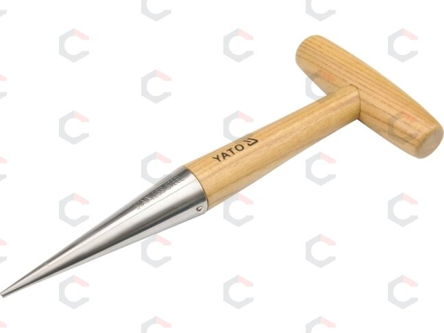 Sodinimo smaigas duobutėms | nerūdijantis plienas, ergonomiška medinė rankena | 280 mm (YT-8894) Sodinimo smaigas duobutėms | nerūdijantis plienas, ergonomiška medinė rankena | 280 mm (YT-8894)