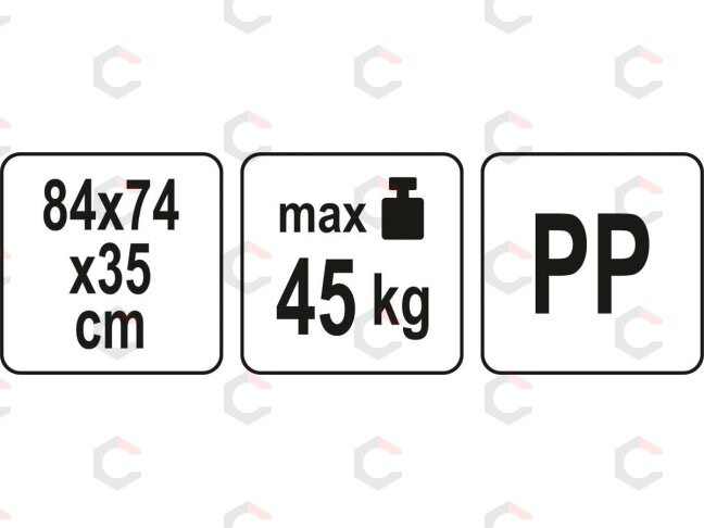 Sodo įrankių stovas | su ratukais | 84 cm (89990) 6 Sodo įrankių stovas | su ratukais | 84 cm (89990) 6