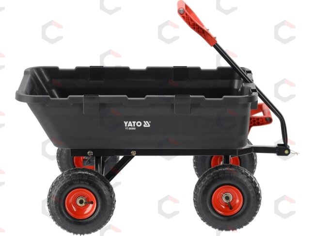 Sodo vežimėlis su savivarčiu XL 350 kg, 10 colių ratai (YT-86960) 3