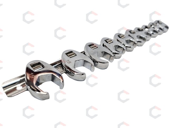 Šoninių adapterinių raktų rinkinys | 10 mm (3/8") | 10 - 19 mm | 10 vnt. (SK3921) 1 Šoninių adapterinių raktų rinkinys | 10 mm (3/8") | 10 - 19 mm | 10 vnt. (SK3921) 1