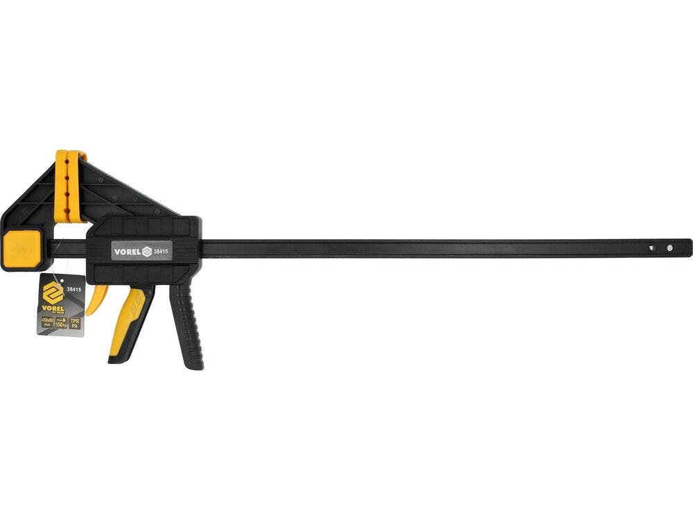 F-tipo spaustuvai VOREL | greito užspaudimo | 750 × 80 mm | 150 kg (38417) 3