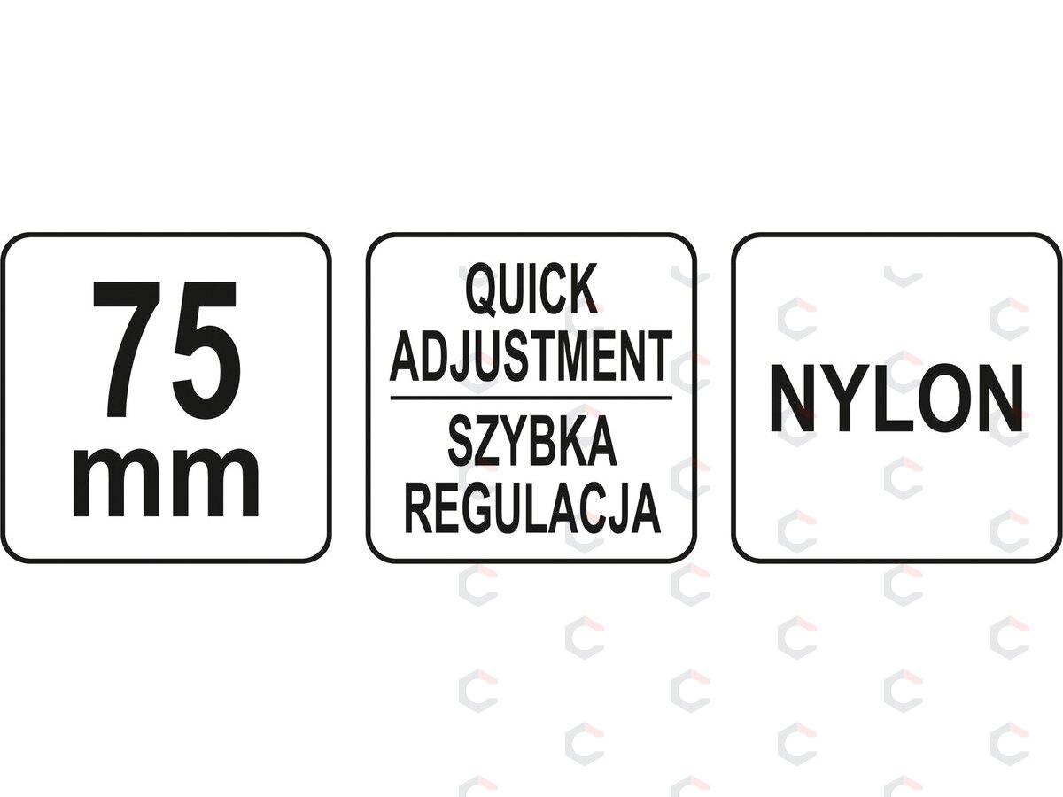 Spaustuvas C tipo | nailonas | 75 mm (YT-64184) 2 Spaustuvas C tipo | nailonas | 75 mm (YT-64184) 2