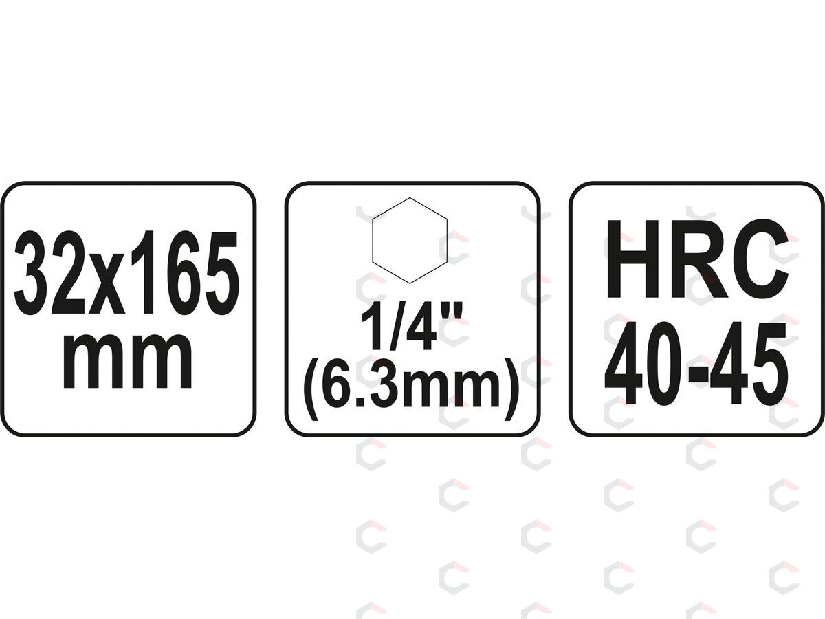 Spiralinis grąžtas medžiui | su hex (1/4") galu | 32 mm (YT-44690) 3 Spiralinis grąžtas medžiui | su hex (1/4") galu | 32 mm (YT-44690) 3