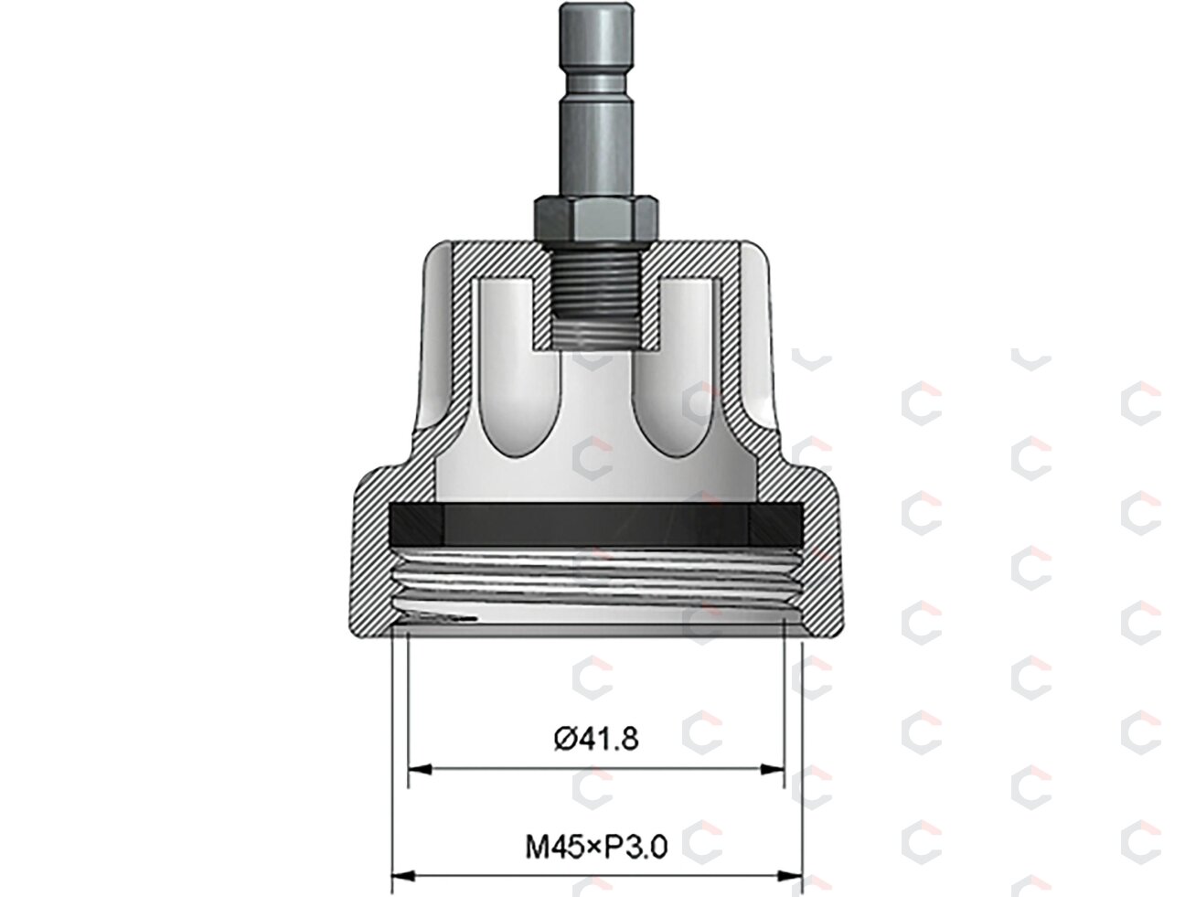 Spaudimo adapteris 22 BGS 8027, 8098 | BMW (8098-22) 3 Spaudimo adapteris 22 BGS 8027, 8098 | BMW (8098-22) 3