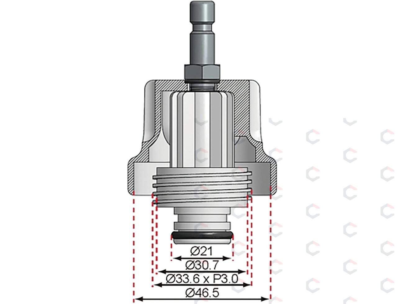 Spaudimo adapteris Toyota (8027-19) 3 Spaudimo adapteris Toyota (8027-19) 3