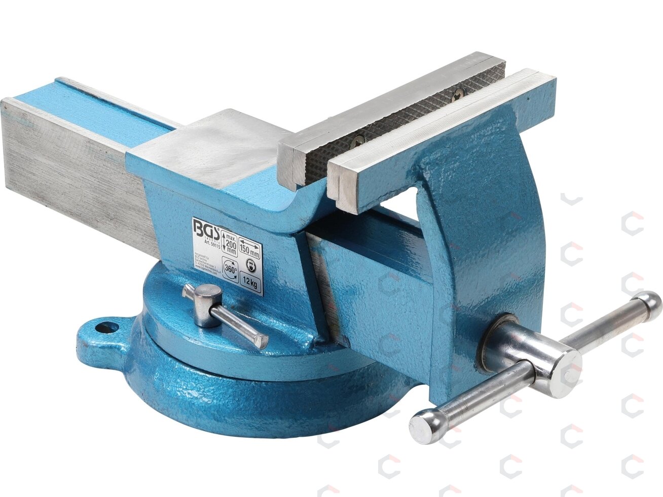 Spaustuvai plieniniai | grūdinti | 150 mm lūpos (59115) Spaustuvai plieniniai | grūdinti | 150 mm lūpos (59115)