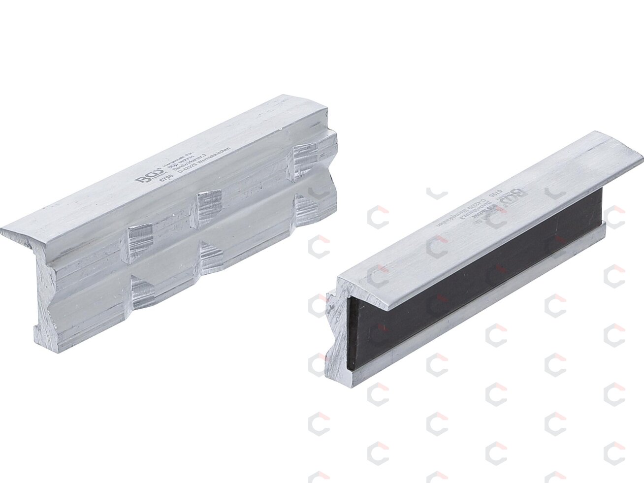 Spaustuvų lūpų apsaugos | Aliuminės | 100 mm | 2 vnt. (6796) Spaustuvų lūpų apsaugos | Aliuminės | 100 mm | 2 vnt. (6796)