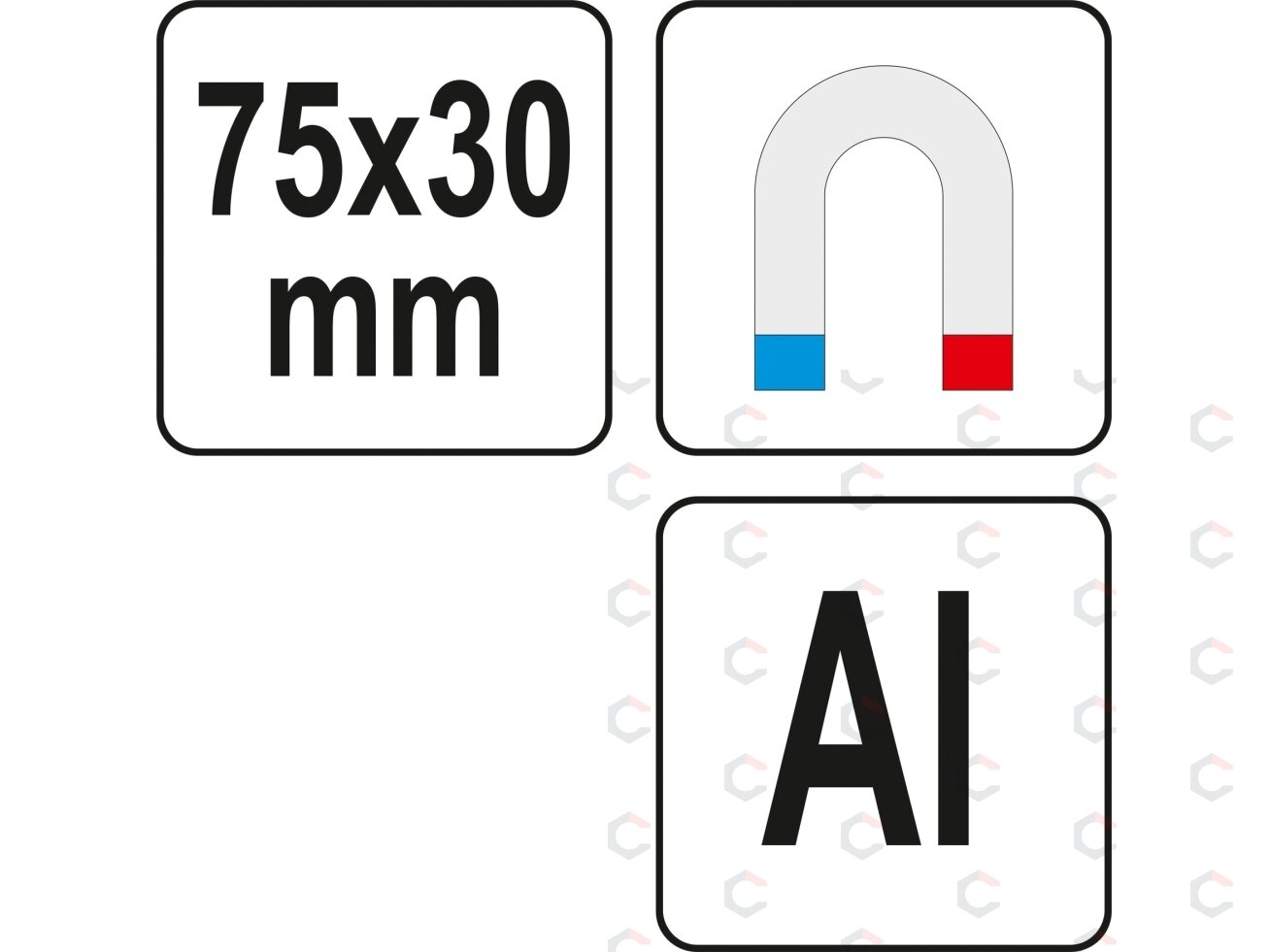 Spaustuvų lūpų apsaugos gumuotos | Aliuminis | 75 mm | 2 vnt. (YT-65000) 3 Spaustuvų lūpų apsaugos gumuotos | Aliuminis | 75 mm | 2 vnt. (YT-65000) 3