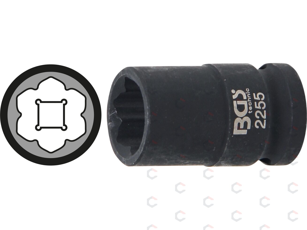 Specializuota galvutė ratų varžtams | Mercedes Benz S serijai | 12,5 mm (1/2") (2255) 1