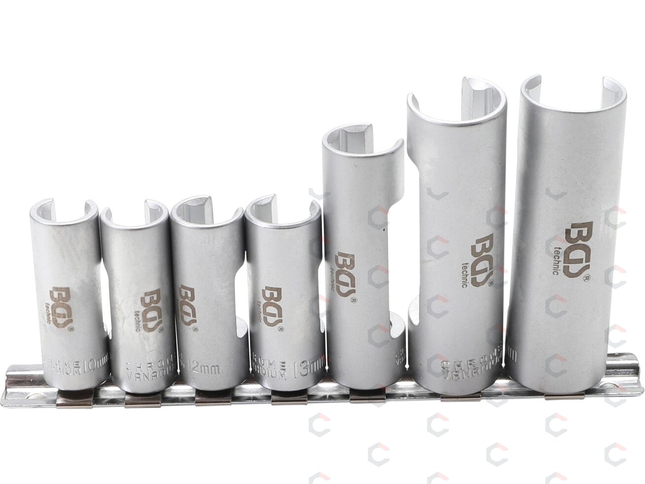 Specialių prapjautų galvučių rinkinys | 3/8″ | 10–19 mm | 7 vnt. (1105) 4