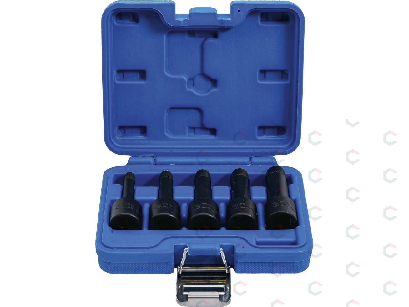 Specialus antgalių rinkinys / sraigtiniai ištraukikliai | 12,5 mm (1/2") | 8 - 16 mm | 5 vnt. (5261) 1 Specialus antgalių rinkinys / sraigtiniai ištraukikliai | 12,5 mm (1/2") | 8 - 16 mm | 5 vnt. (5261) 1