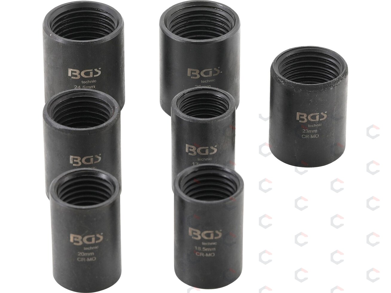 Specialus galvučių rinkinys – varžtų ištraukikliai pažeistoms veržlėms – 1/2" | 17–26 mm | 7 vnt. (5291) 2 Specialus galvučių rinkinys – varžtų ištraukikliai pažeistoms veržlėms – 1/2" | 17–26 mm | 7 vnt. (5291) 2