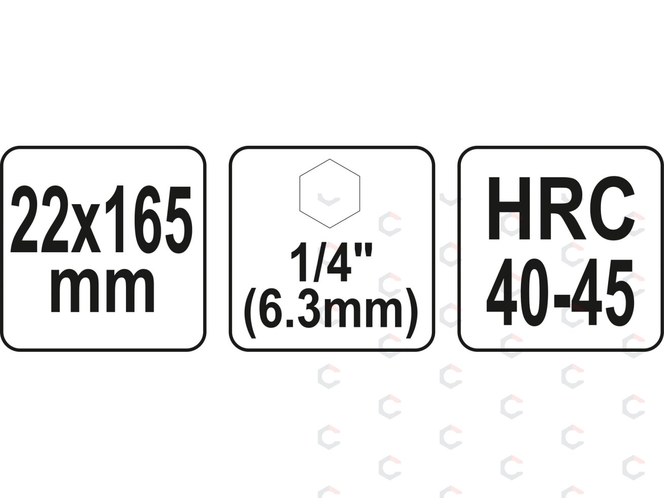 Spiralinis grąžtas medžiui | su hex (1/4") galu | 22 mm (YT-44686) 3 Spiralinis grąžtas medžiui | su hex (1/4") galu | 22 mm (YT-44686) 3