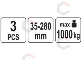 Spyruoklių suspaudėjai | galia 1000 kg / 35-280 mm (YT-25450) 1 Spyruoklių suspaudėjai | galia 1000 kg / 35-280 mm (YT-25450) 1