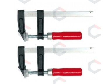 Spaustuvai F-tipo | 200x50 mm | 2 vnt. (38200) Spaustuvai F-tipo | 200x50 mm | 2 vnt. (38200)