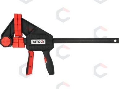 Spaustuvai F-tipo | greito užspaudimo | 250 mm / 270 kg (YT-63882) Spaustuvai F-tipo | greito užspaudimo | 250 mm / 270 kg (YT-63882)