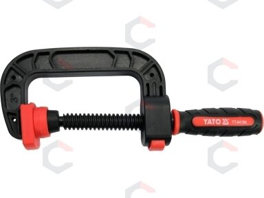 Spaustuvas C tipo | nailonas | 75 mm (YT-64184) Spaustuvas C tipo | nailonas | 75 mm (YT-64184)