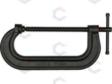Spaustuvas su varžtu "C" tipo 200 mm (YT-6424) Spaustuvas su varžtu "C" tipo 200 mm (YT-6424)