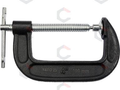 Spaustuvas su varžtu "C" tipo 4", 100 mm (YT-64253) Spaustuvas su varžtu "C" tipo 4", 100 mm (YT-64253)