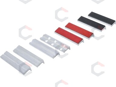 Spaustuvų lūpų apsaugų rinkinys | aliuminis | 125 mm | 8 vnt. (8442-1)