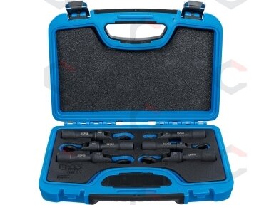 Specialių galvučių rinkinys | šarnyrinės | varnos koja | 12,5 mm (1/2") | 12 - 19 mm (6931) Specialių galvučių rinkinys | šarnyrinės | varnos koja | 12,5 mm (1/2") | 12 - 19 mm (6931)