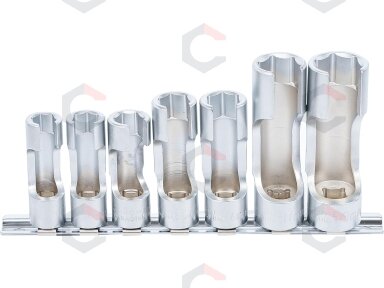 Specialių prapjautų galvučių rinkinys | 3/8″ | 10–19 mm | 7 vnt. (1105) Specialių prapjautų galvučių rinkinys | 3/8″ | 10–19 mm | 7 vnt. (1105)