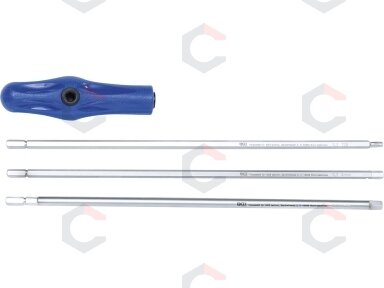 Specialus atsuktuvų rinkinys – T-Star (Torx) / vidinis šešiakampis – 4 vnt. | 300 mm (7840)