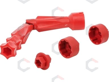 Specialus WC raktų rinkinys | unitazo sėdynei | 4 vnt. (9599) Specialus WC raktų rinkinys | unitazo sėdynei | 4 vnt. (9599)