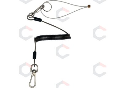 Spyruoklinis trosas įrankiams | apsauga nuo kritimo | 52–170 cm | 2 kg (YT-74008) Spyruoklinis trosas įrankiams | apsauga nuo kritimo | 52–170 cm | 2 kg (YT-74008)