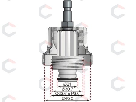 Spaudimo adapteris Toyota (8027-19) 5 Spaudimo adapteris Toyota (8027-19) 5