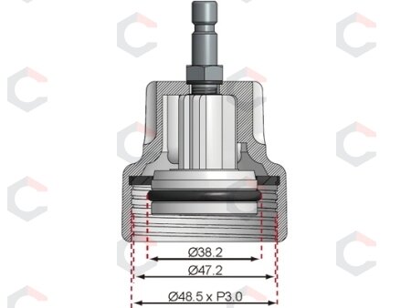 Spaudimo adapteris | VW (8027-18) 1 Spaudimo adapteris | VW (8027-18) 1