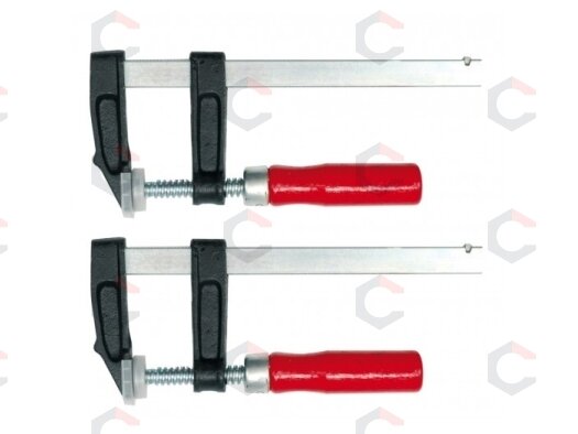 Spaustuvai F-tipo | 200x50 mm | 2 vnt. (38200) Spaustuvai F-tipo | 200x50 mm | 2 vnt. (38200)