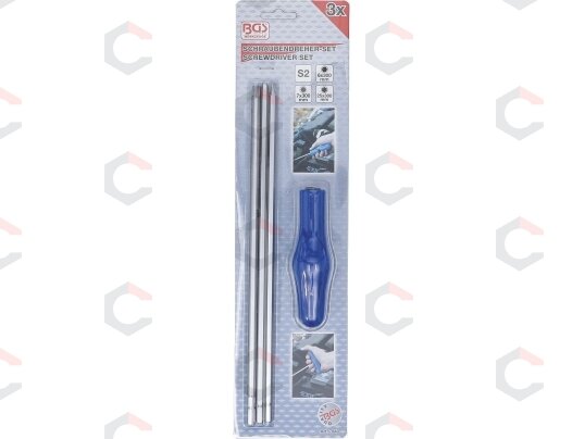 Specialus atsuktuvų rinkinys – T-Star (Torx) / vidinis šešiakampis – 4 vnt. | 300 mm (7840) 2 Specialus atsuktuvų rinkinys – T-Star (Torx) / vidinis šešiakampis – 4 vnt. | 300 mm (7840) 2