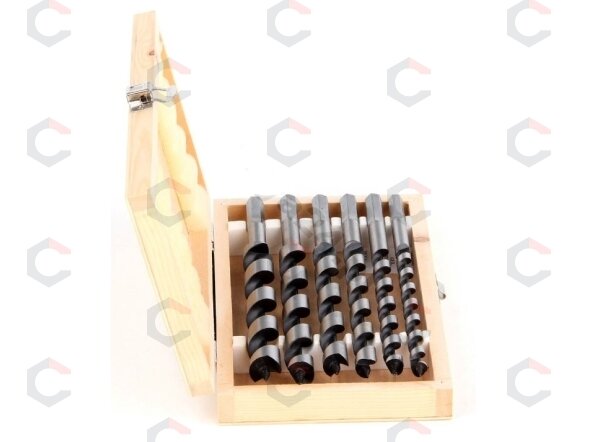 Spiralinių grąžtų rinkinys medžiui | 230 mm | 10-20mm | 6 vnt. (22465) 1 Spiralinių grąžtų rinkinys medžiui | 230 mm | 10-20mm | 6 vnt. (22465) 1