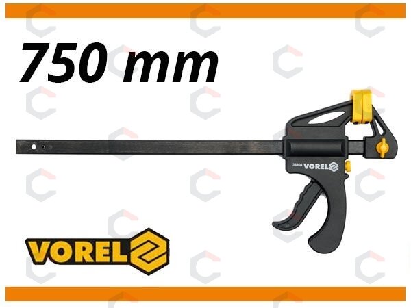 Spaustuvai F-tipo | greito užspaudimo | 750 mm (38409) 1 Spaustuvai F-tipo | greito užspaudimo | 750 mm (38409) 1